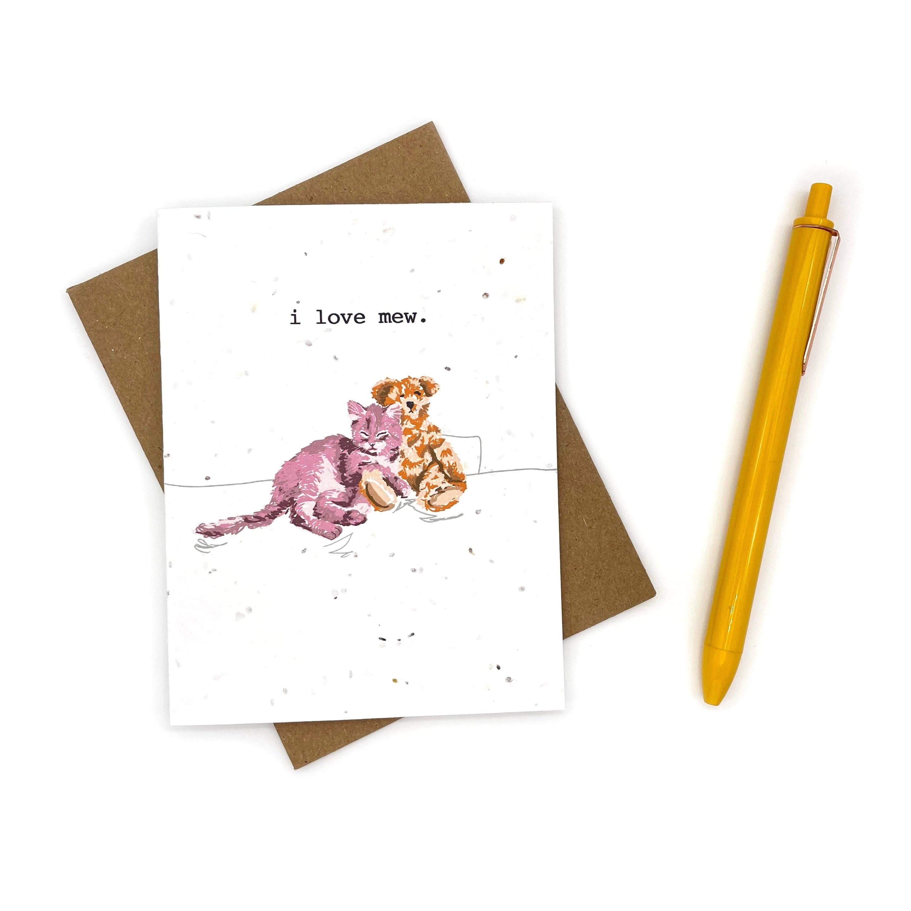 Cato & Company - Wholesale Valentine's Day Card - I Love Mew Card, Valentine's Day Card3