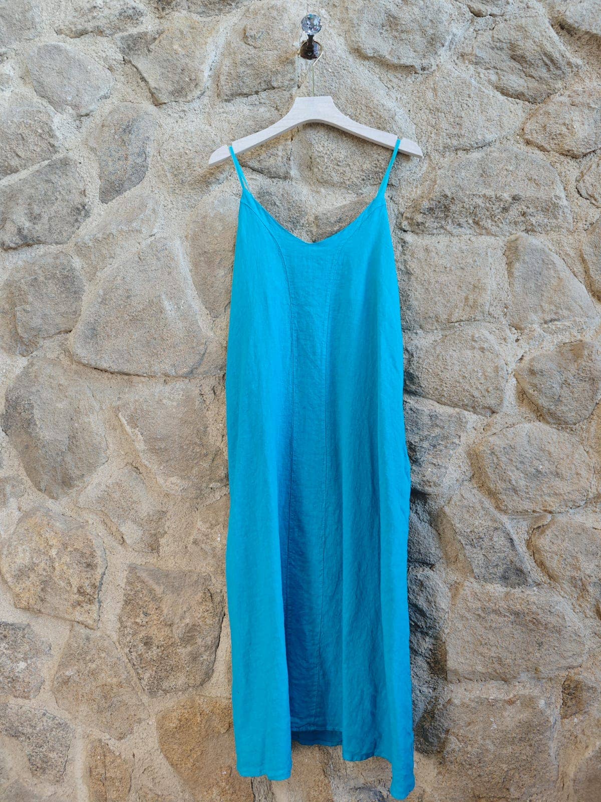 Linen & More - Vendita all'ingrosso Vestito - Donna - Vestito con spalline sottili in lino 100%7