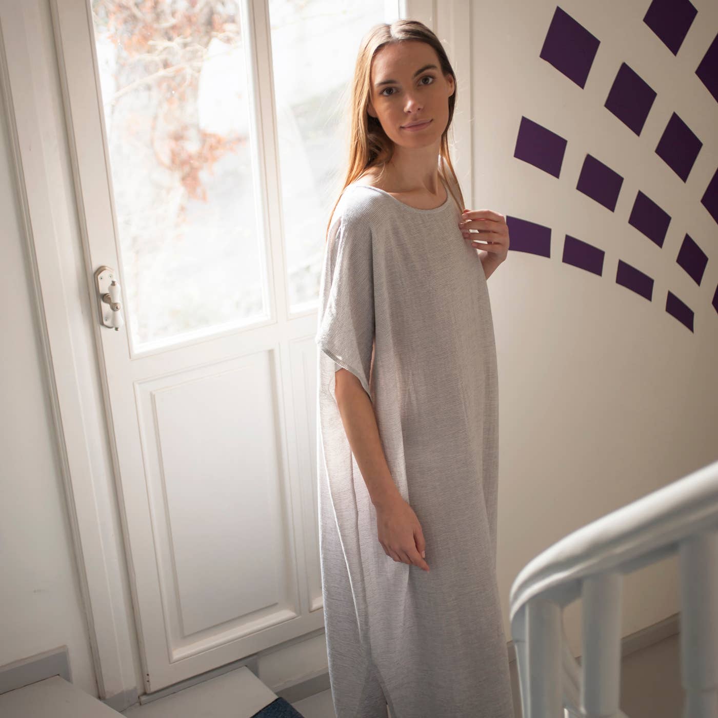 loom.ist – Vestido - Mulher por atacado – Vestido Kaftan Sile45