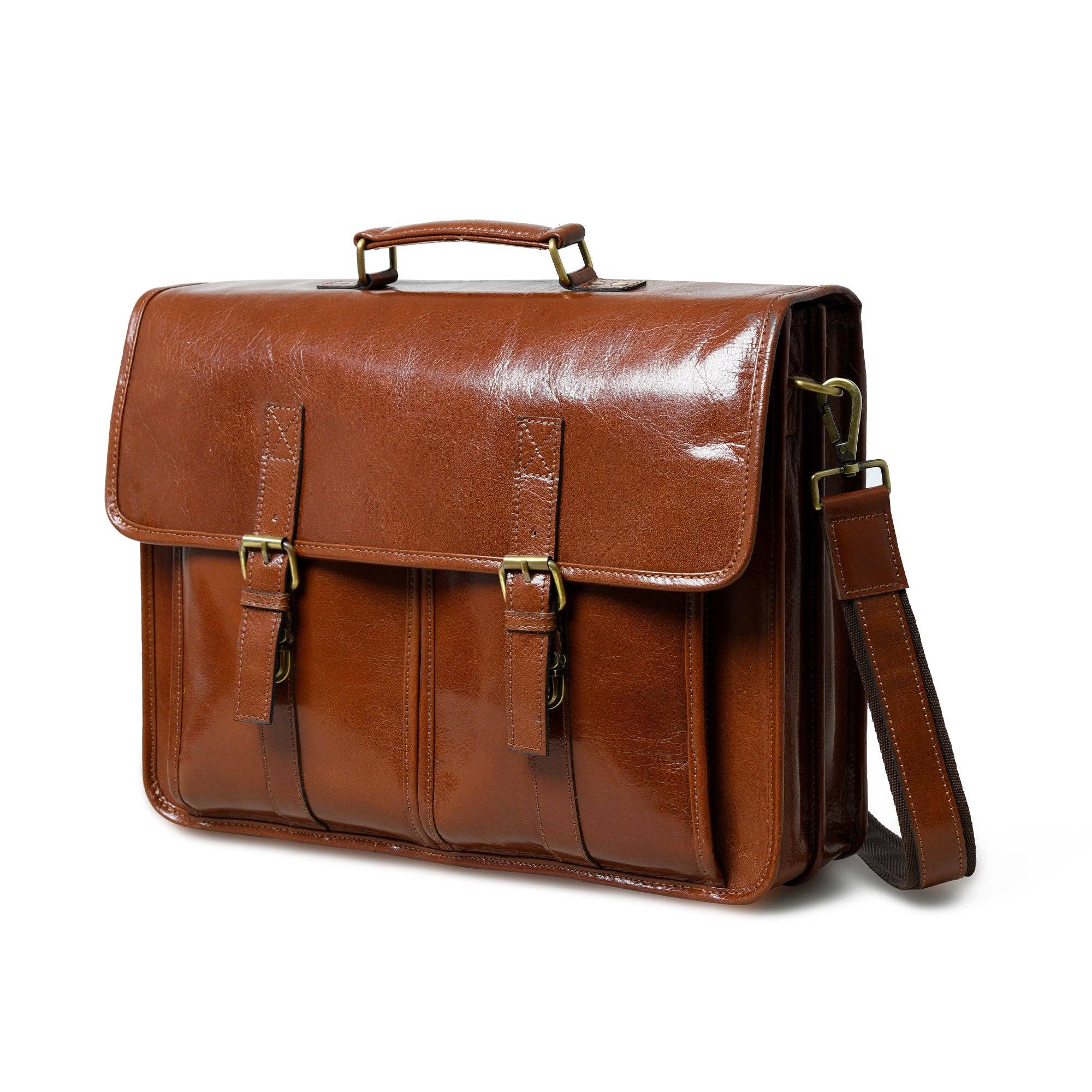 Classy Leather Bags – wholesale Briefcase – Unisex – The Architect Brown Executive1