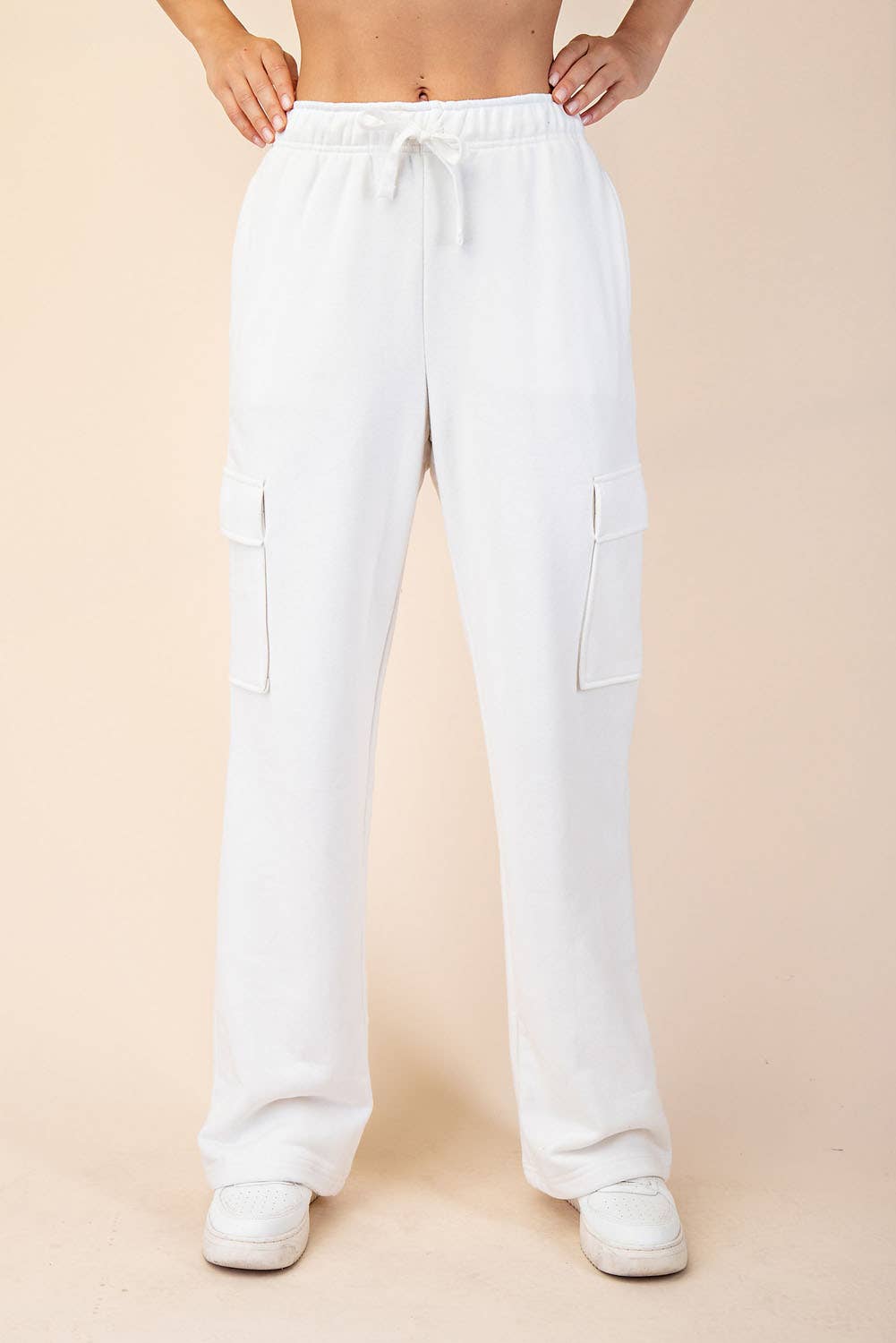 Rae Mode - Wholesale Pants - Women's - FRENCH TERRY STRAIGHT CARGO SWEATPANT44