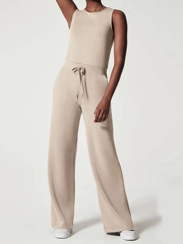 Ladies Solid Color Overall Sleeveless Daily Jumpsuit 23100 for wholesale by Sweetkama