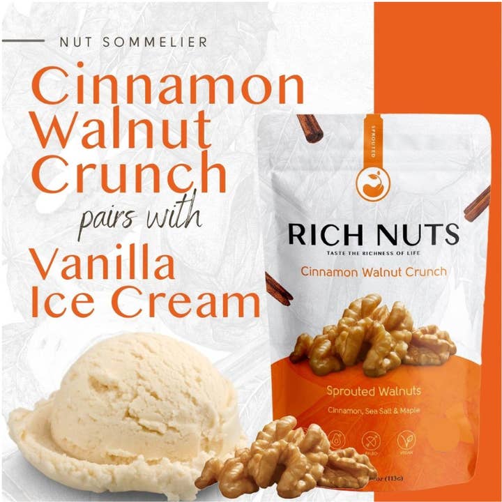 Rich Nuts - Wholesale Nuts - Cinnamon Walnut Crunch – Limited Batch Case (Not Organic Certified)3