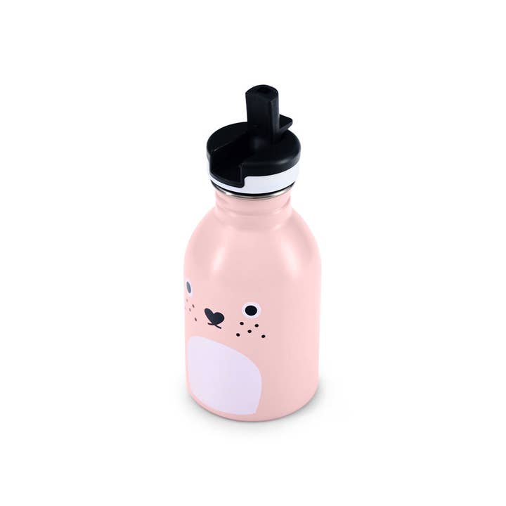 Noodoll - Wholesale Water Bottle - Stainless Steel Water Bottle - Ricecarrot Rabbit - Pink