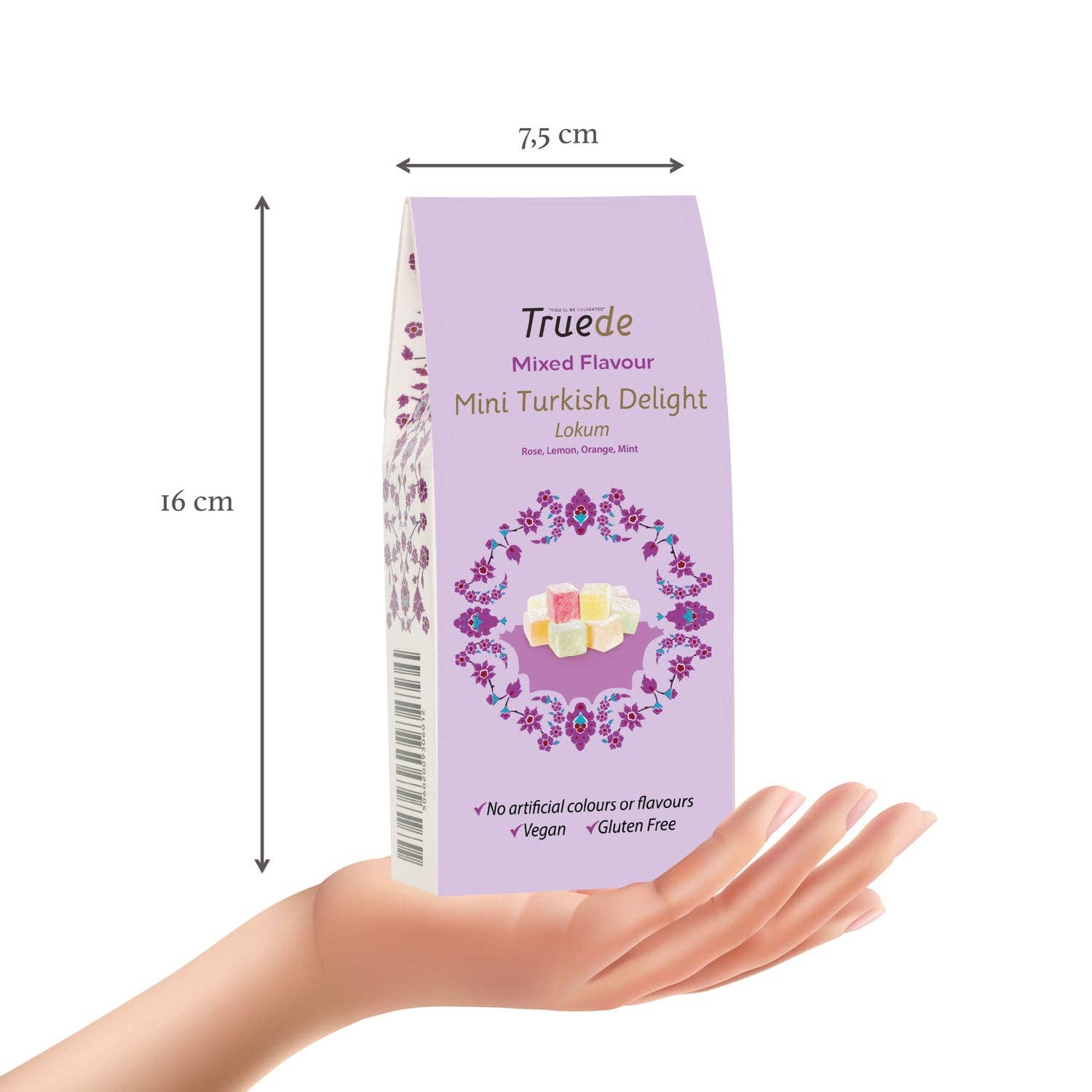 Truede - Vendita all'ingrosso Caramelle gommose - Dolce turco mini misto 150 g2