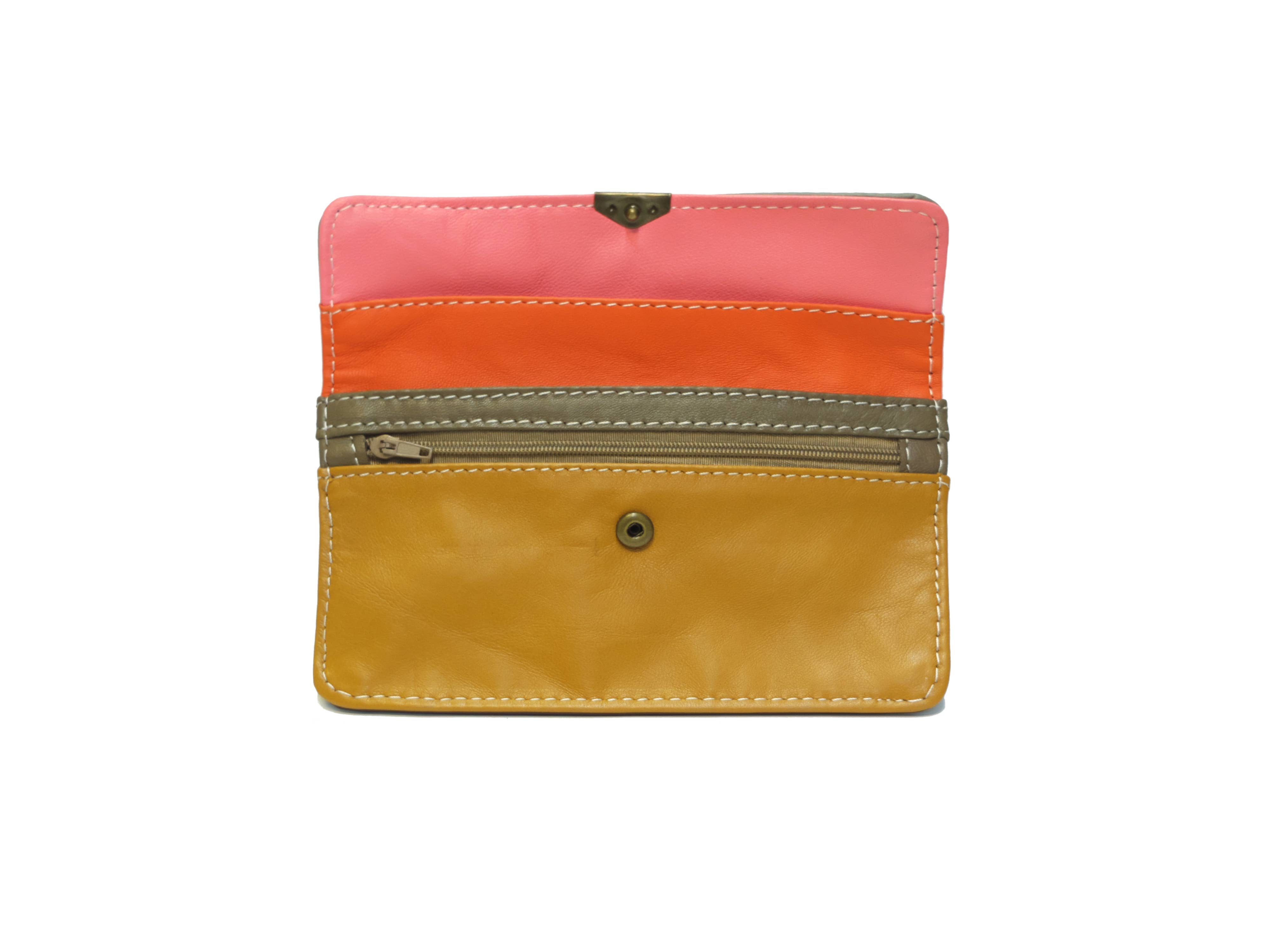 Royal marais - Vente Porte-monnaie – unisexe - porte monnaie multi poches en cuir Pm40177