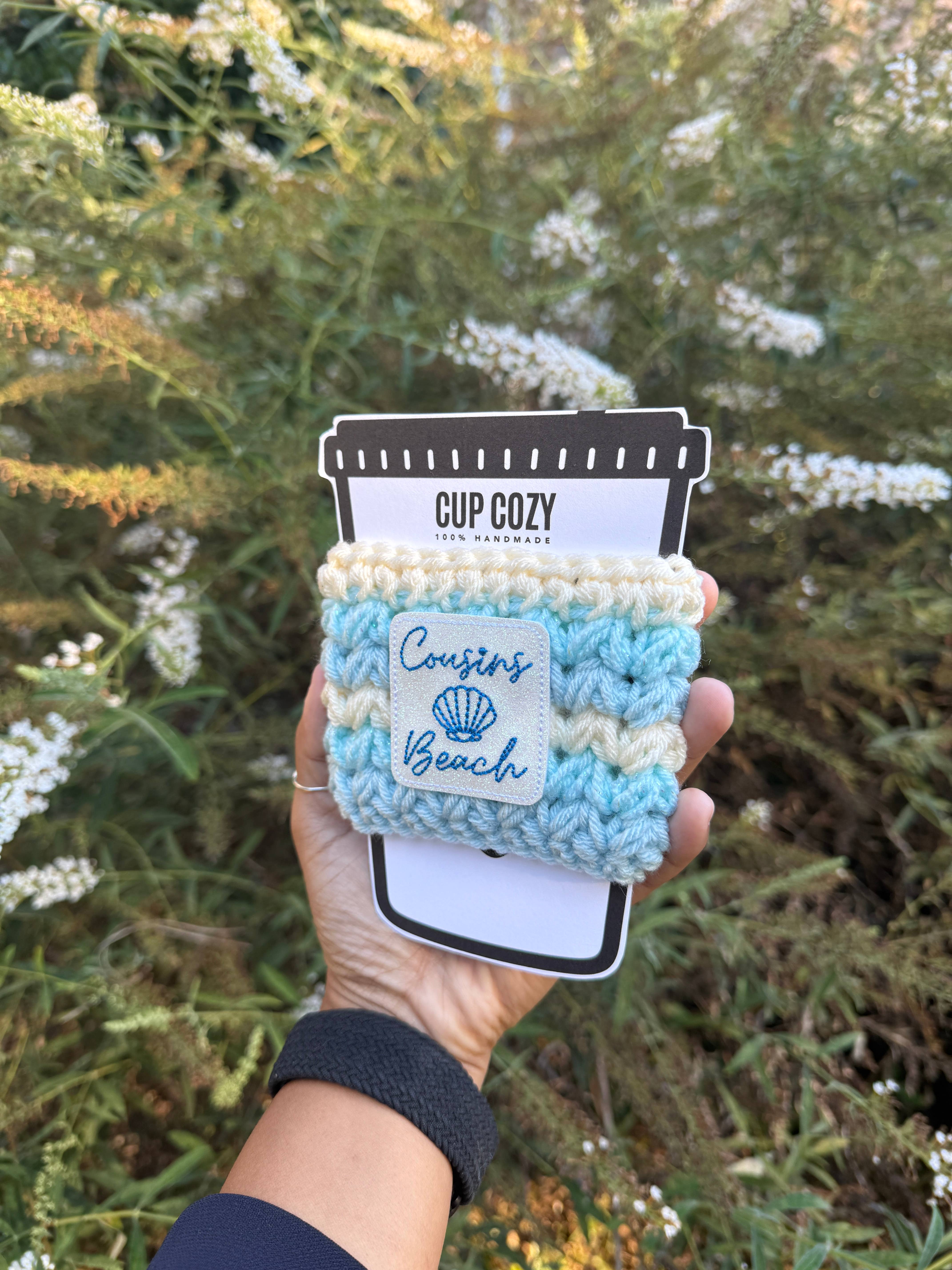 WanderlustBee - Wholesale Drink Huggers & Koozies - Cousins Beach Cozy / The Summer I Turned Pretty Cup Cozy 5