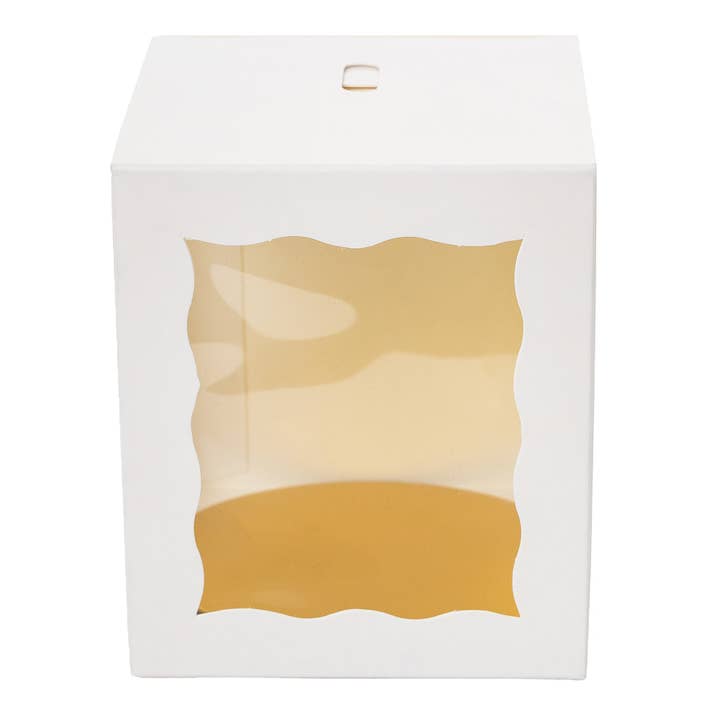 Candy Apple Box 4" - Set of 25 - White for wholesale on Faire3