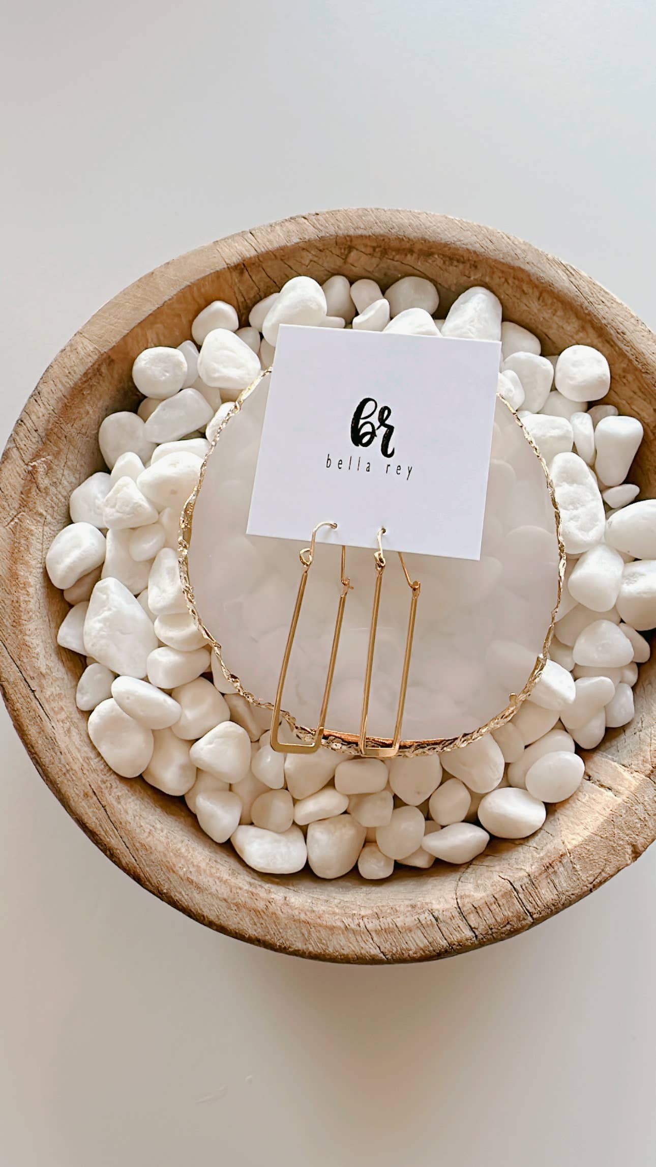 Bella Rey jewelry - Wholesale Dangle Earrings - The Katie 18k gold plated earrings- hypoallergenic 3