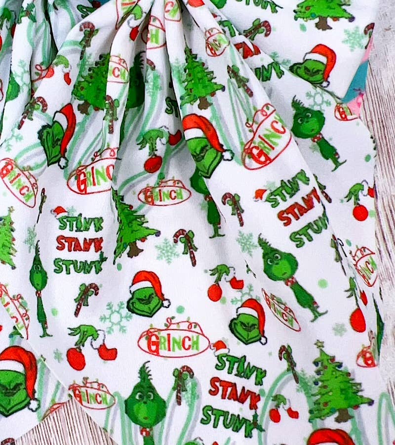 Kids Charm Online - Wholesale Hair Bow - Kids - 5"X 6" White Grin** printed coquette bow.BW-DSG-10G1