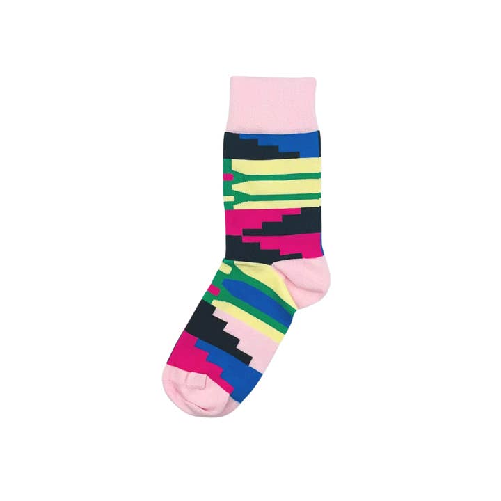 Afropop - Vendita all'ingrosso Calzini - Unisex - Calzini rosa Kente