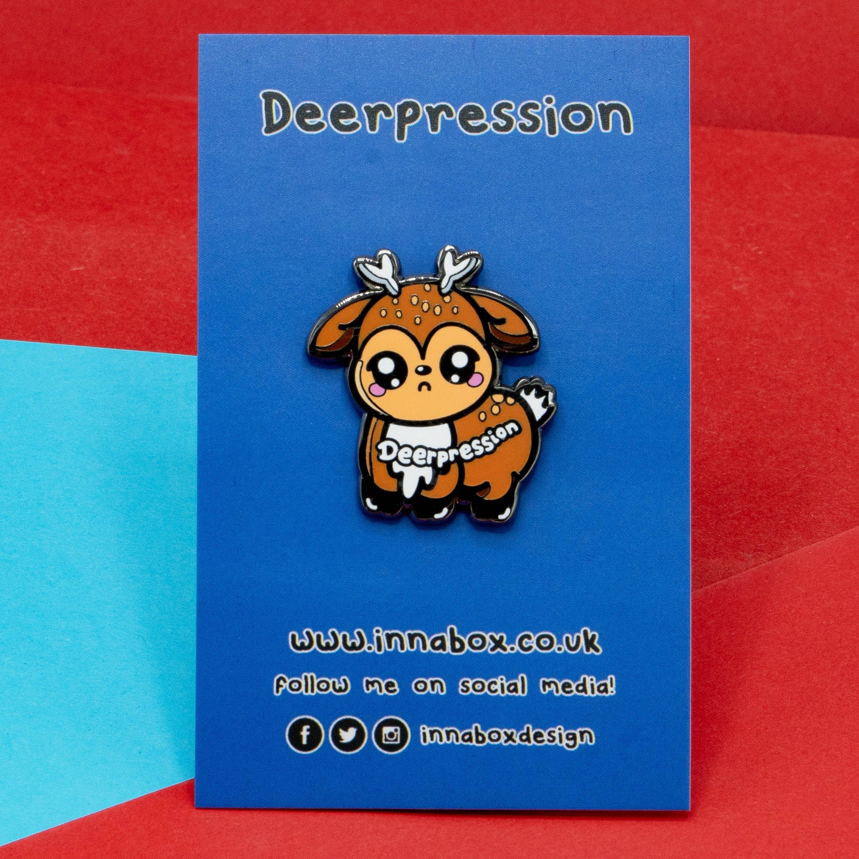 Innabox Ltd – wholesale Lapel pin/button – Deerpression 2.0 Enamel Pin - Depression1