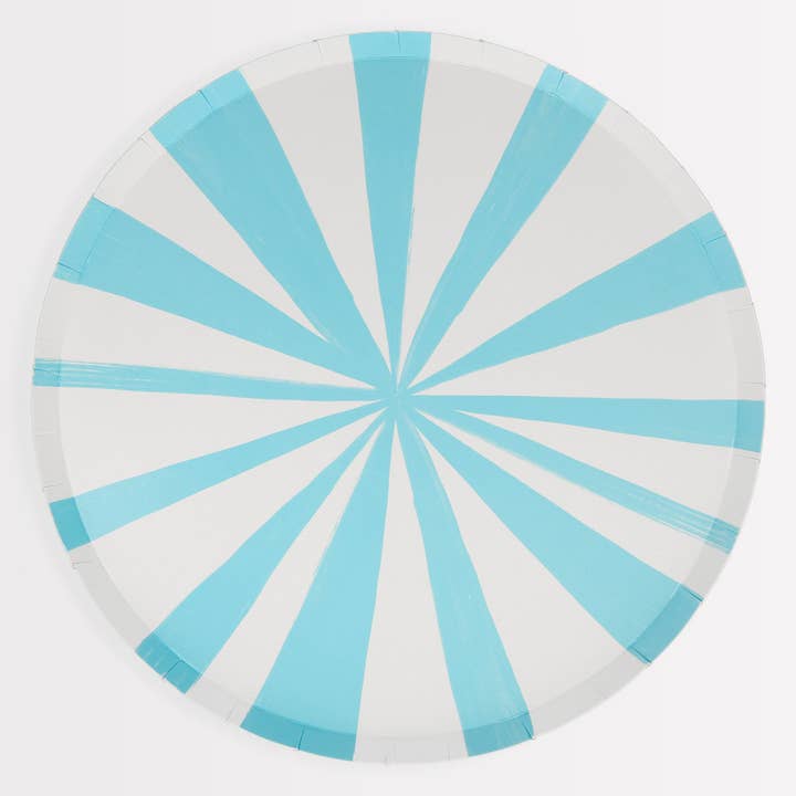 Meri Meri – wholesale Disposable plate – Blue Stripe Dinner Plates