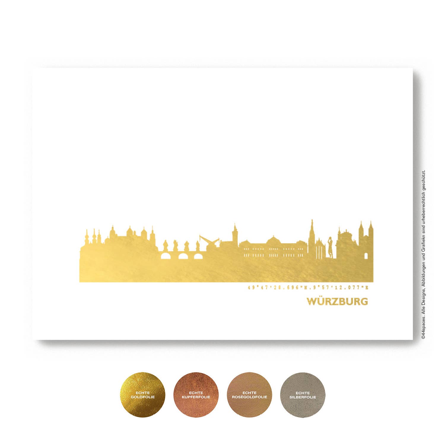 44spaces - Wholesale Kunstprint - Würzburg kunstdruk | 5 kleuren0