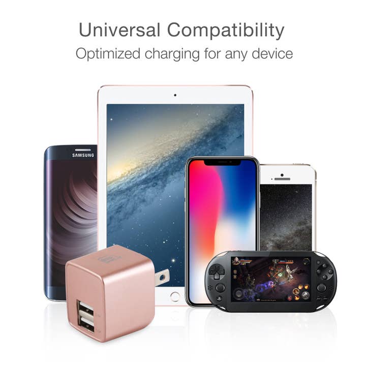 LAX Gadgets - Wholesale Portable Charger - Ultra-Compact Dual USB Wall Charger – Retail Packaging24