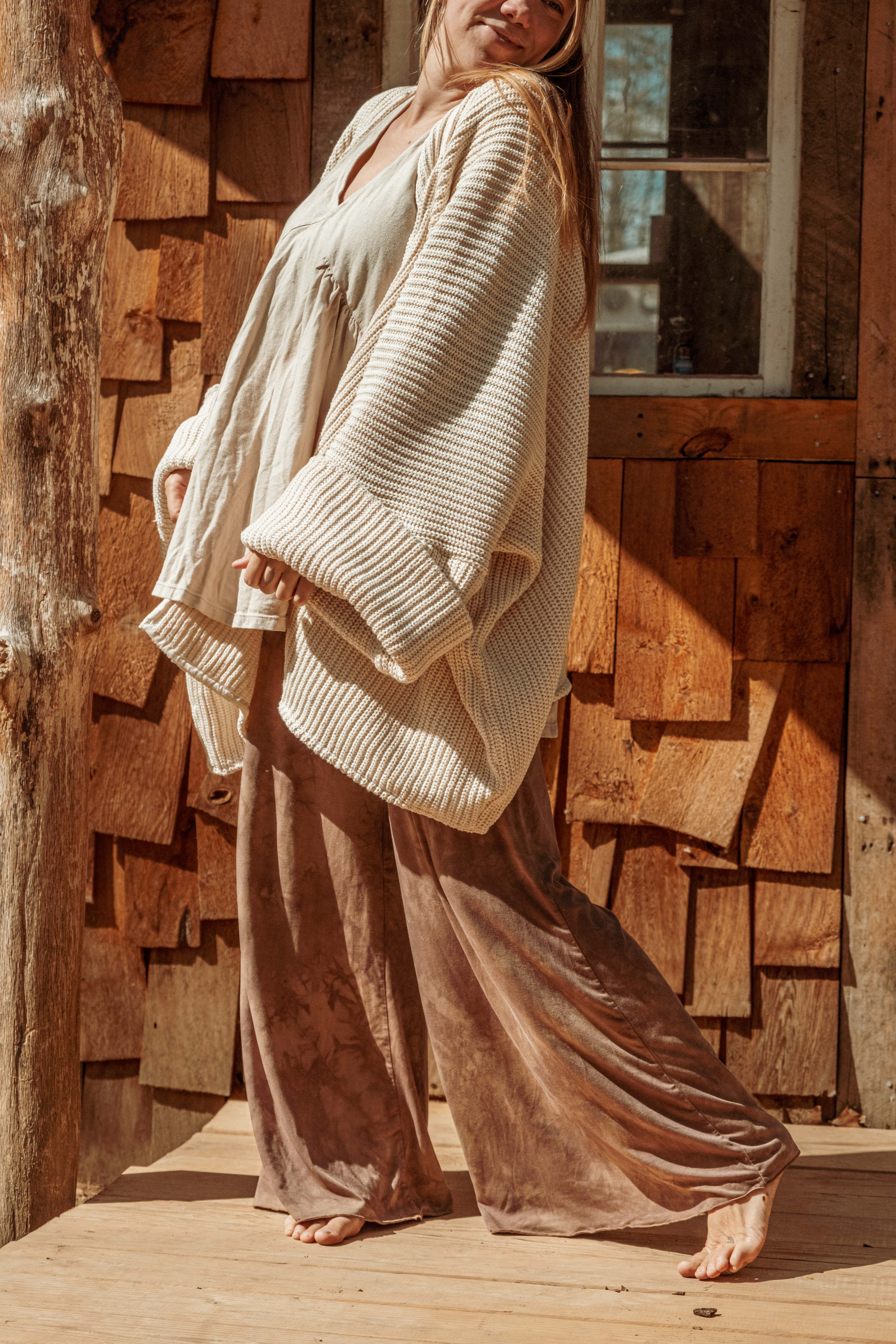 Gardenbelle Shop - Wholesale Cardigan - Women's - 100% Organic Cotton Bohemian Oversized Sweater, Chic Cardi6