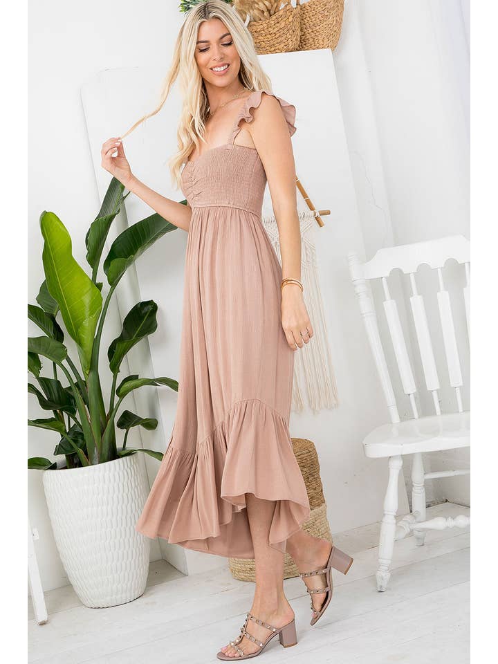 Sweet Lovely by Jen - Wholesale Jumpsuit - Women's - SW401 SOLID SMOCKED JUMPSUIT23