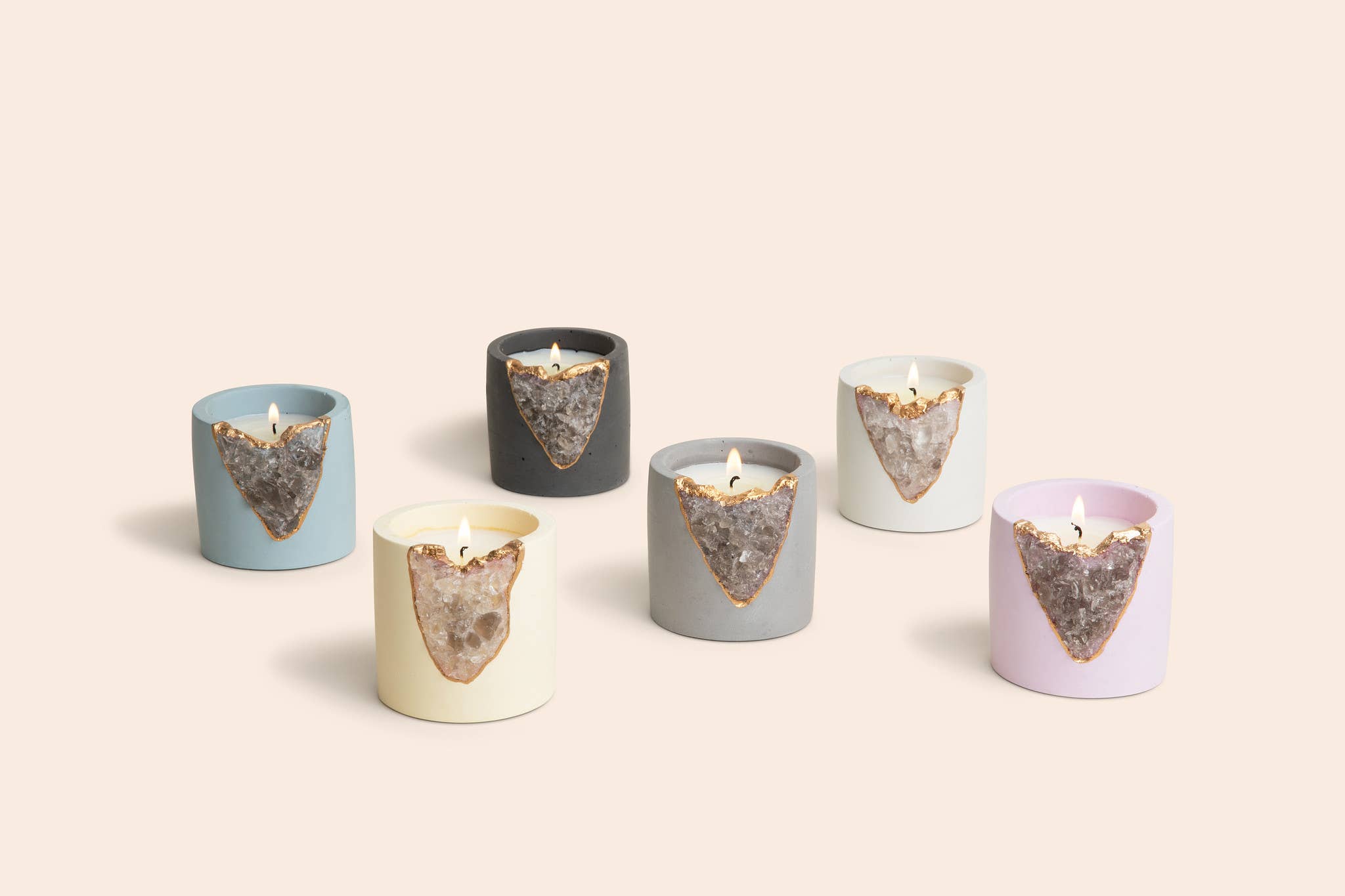 TB Fragrances - Vendita all'ingrosso Candela in vasetto - Candela Geode Citrino Soleil2