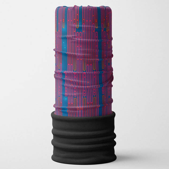 Tube multifonctionnel Polar Blue Loops pour la vente par Lalita's Art Shop