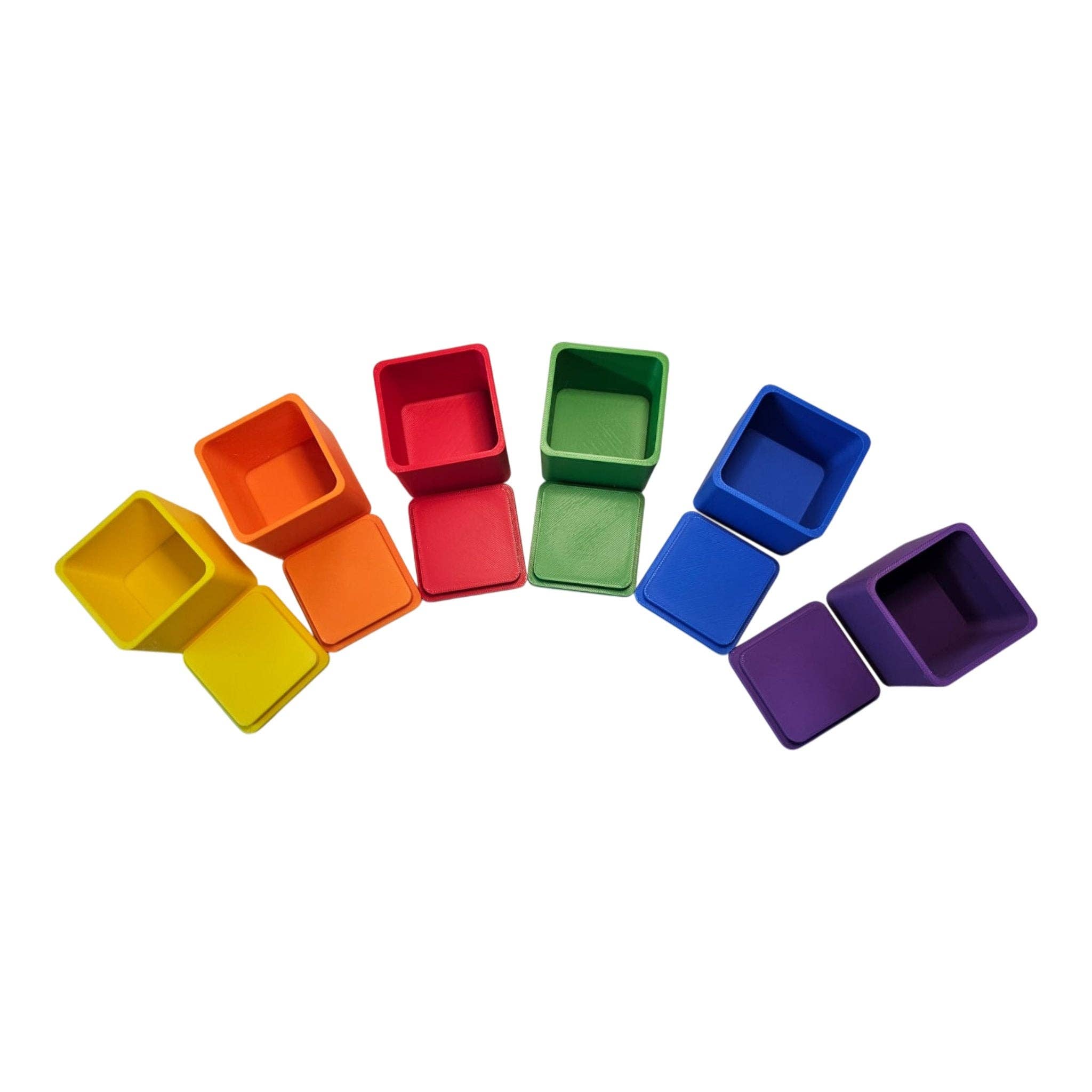 CJECOPLAY INC. - Wholesale Stacking Rings Game - Baby - Open Ended Rainbow Boxes1