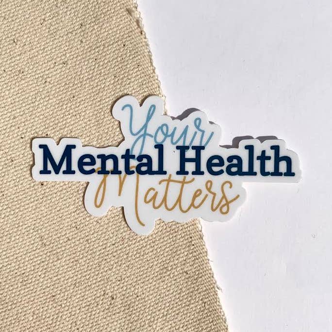 Your Mental Health Matters Sticker for wholesale by Knots of Art