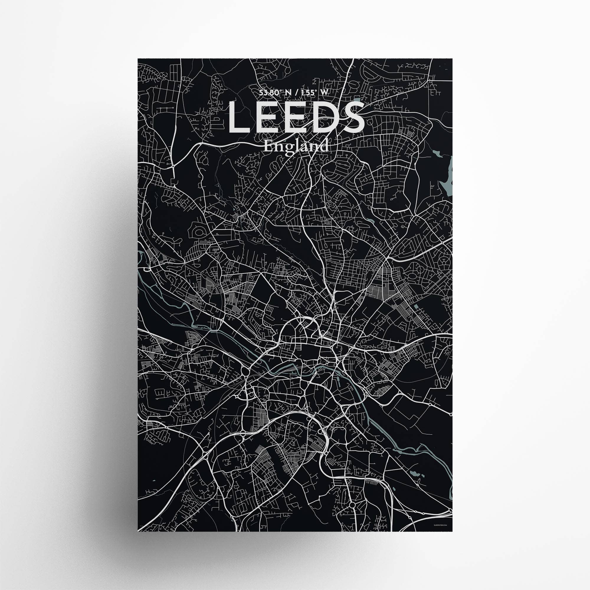 OurPoster.com – wholesale Poster – Leeds karta affisch176