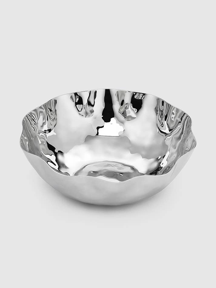 Blossom Free Form Rostfri Skål 8" för wholesale av Mary Jurek Design Inc