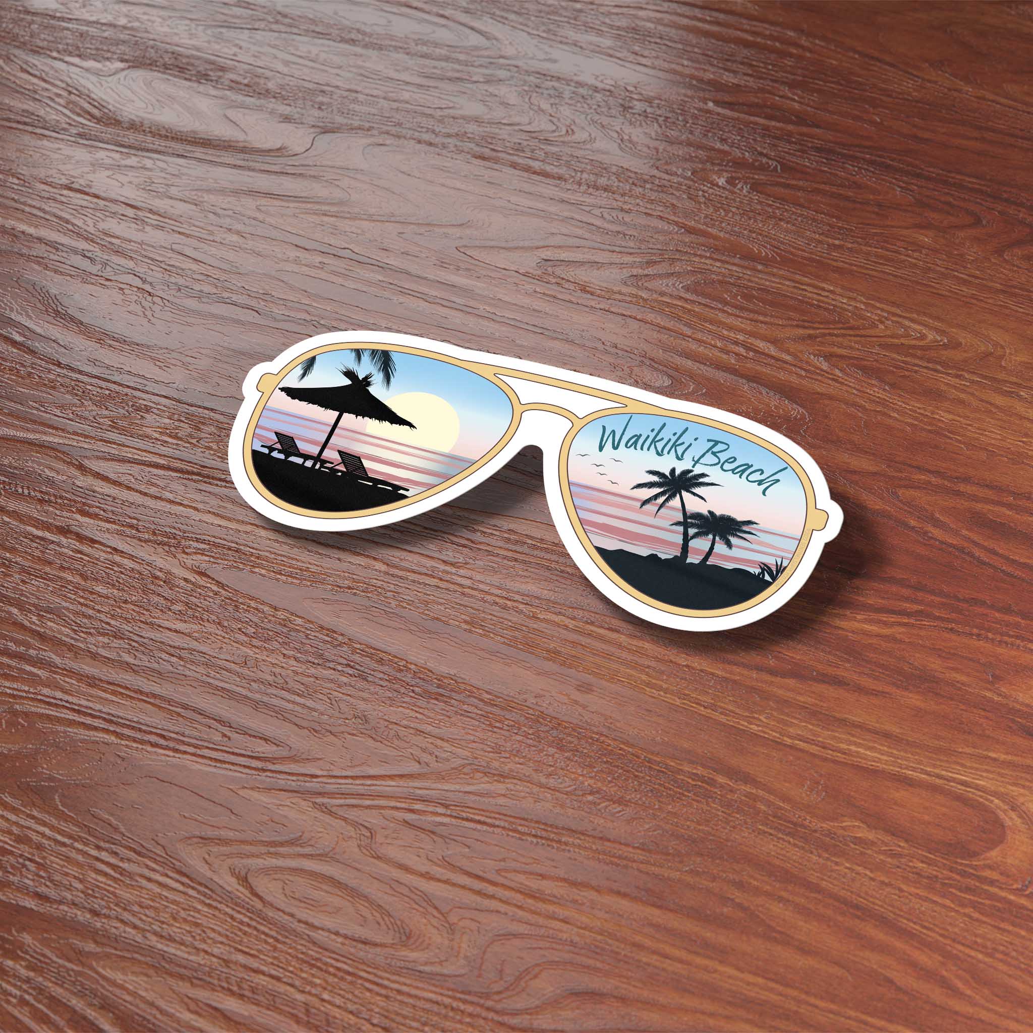 Sentinel Supply - Wholesale Sticker - Custom Beach Sunglasses Sticker - Name Drop Nature Decal9