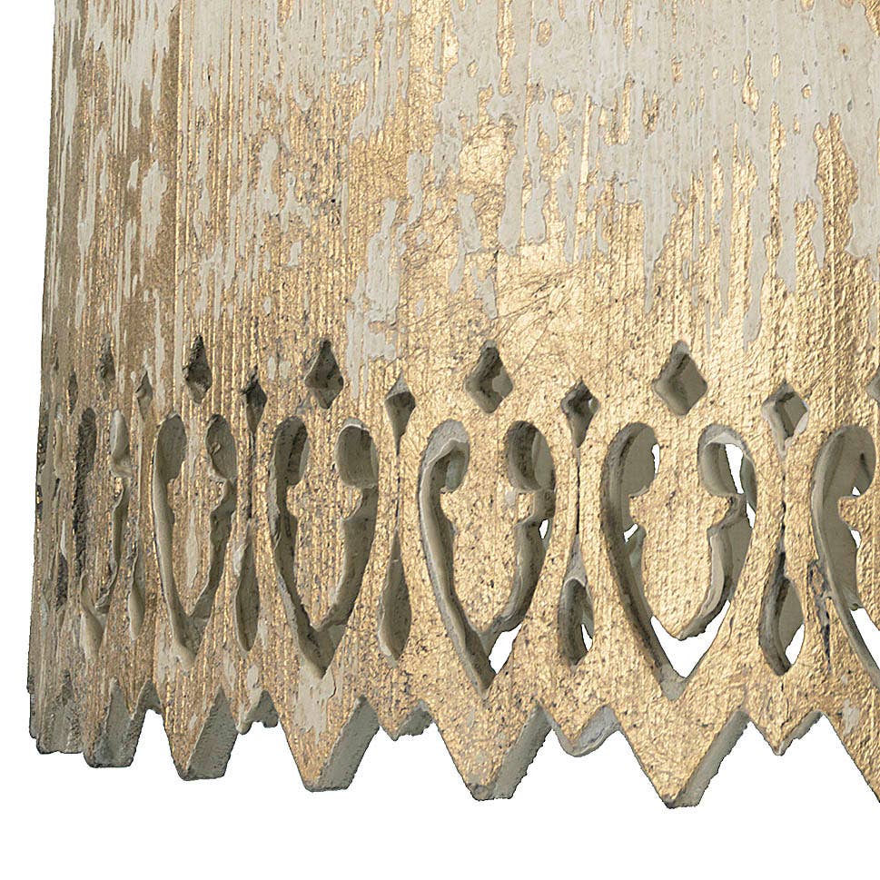 Provence Home - Wholesale Chandelier/Hanging Light - French Country Metal Pendant Light w/ Distressed Wood Shade2