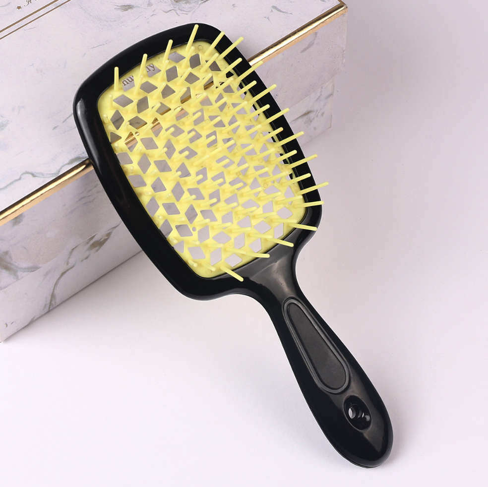 XO Fashion - Vente Peigne/brosse à cheveux - Peigne à démêler le cuir chevelu à dents larges et moelleuses HCC0017