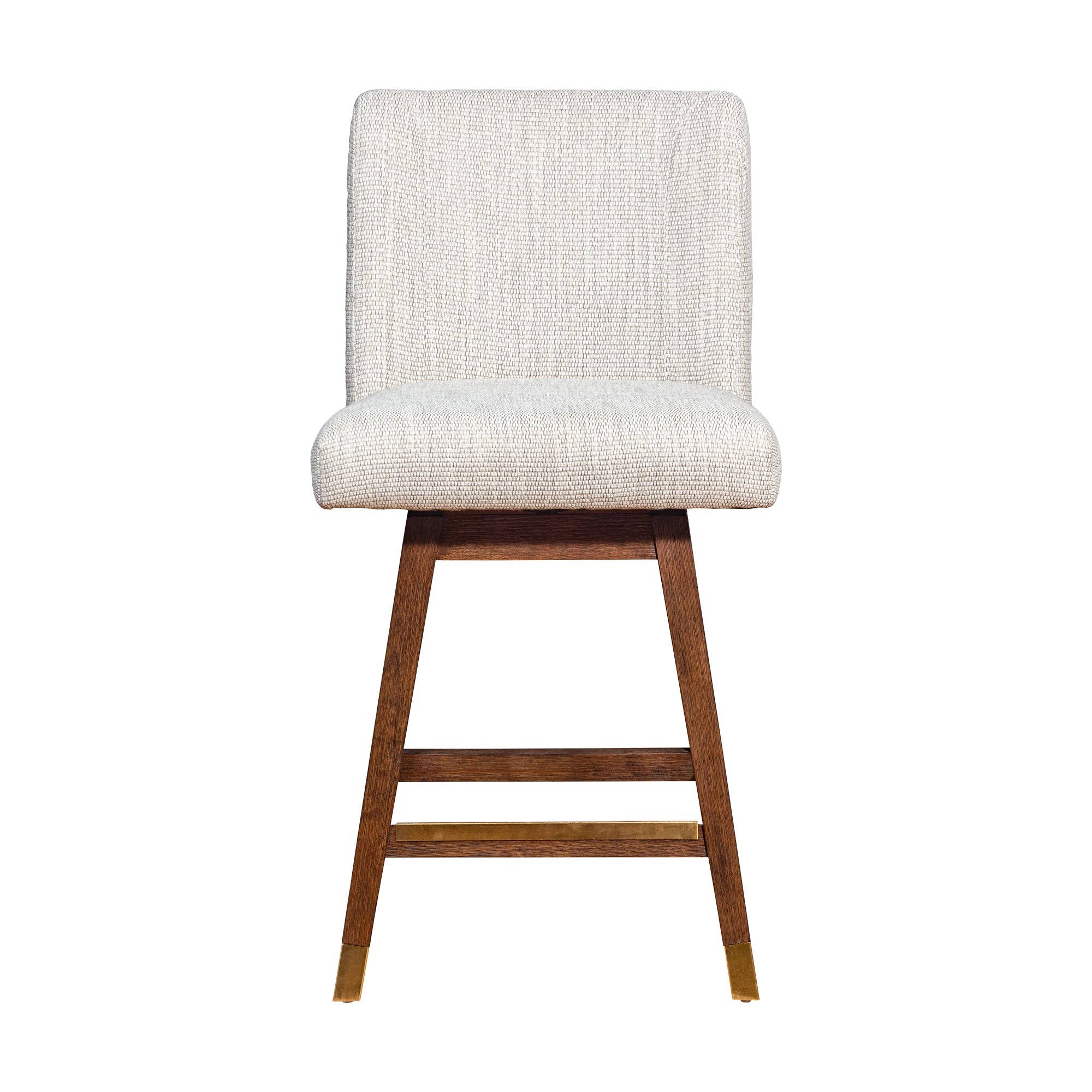 Armen Living - Wholesale Stool - Isabella Modern Upholstered Wood Swivel Barstool9