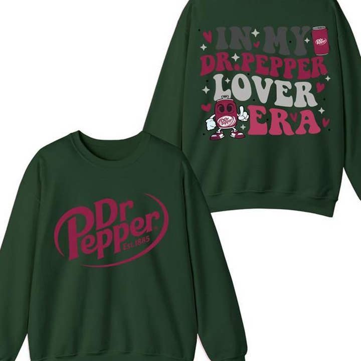 TheKingShirt - Wholesale Graphic Sweatshirt - Women's - Funny Dr Pepper Lover Era Sarcastic Cotton Sweatshirt