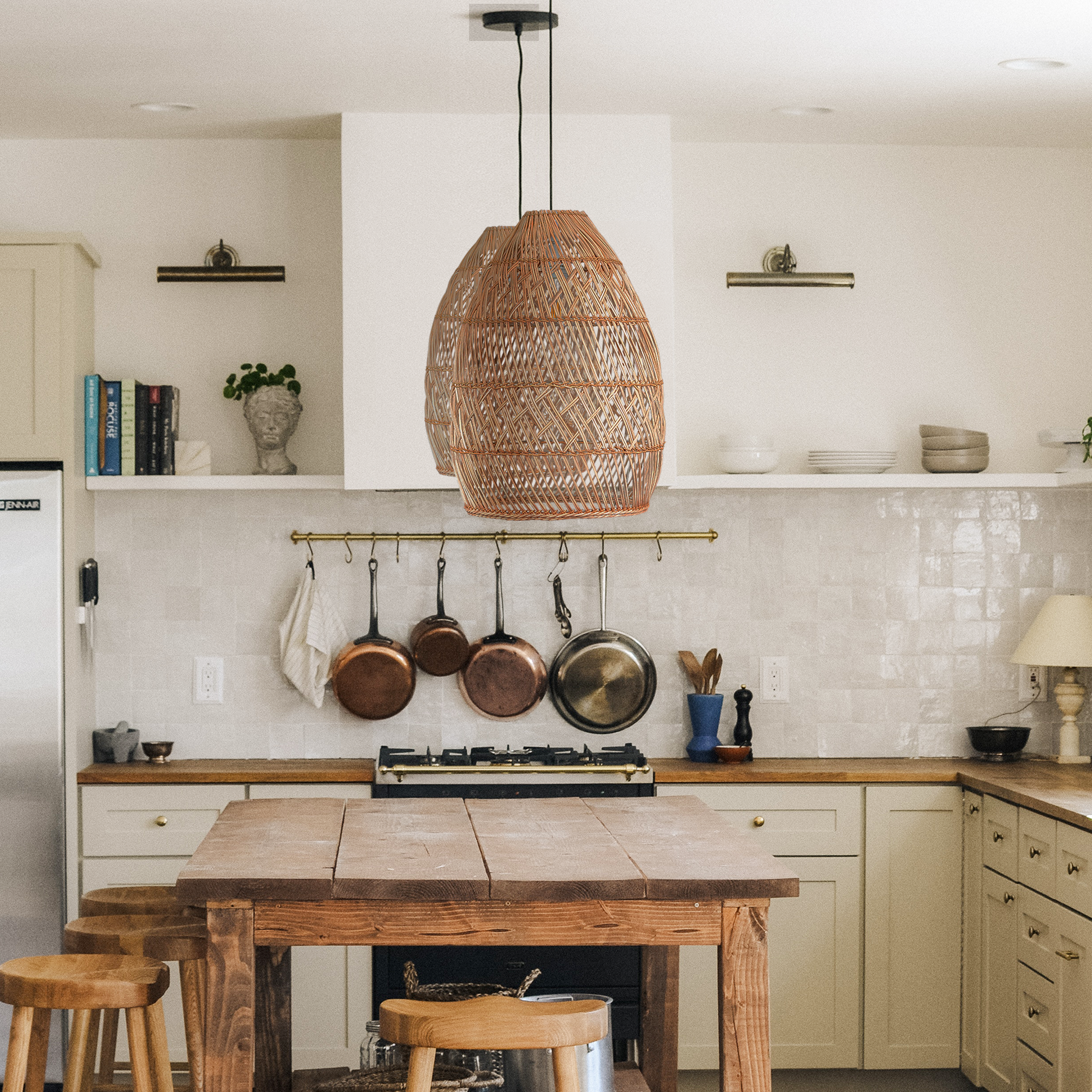 heartnests – wholesale Chandelier/hanging light – Brighton Rattan Pendant Light Wicker Light D35cm Hot Trend1