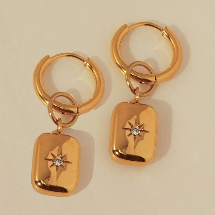 KOZAKH - Vendita all'ingrosso Orecchini a cerchietto - Illion Square Hoops0