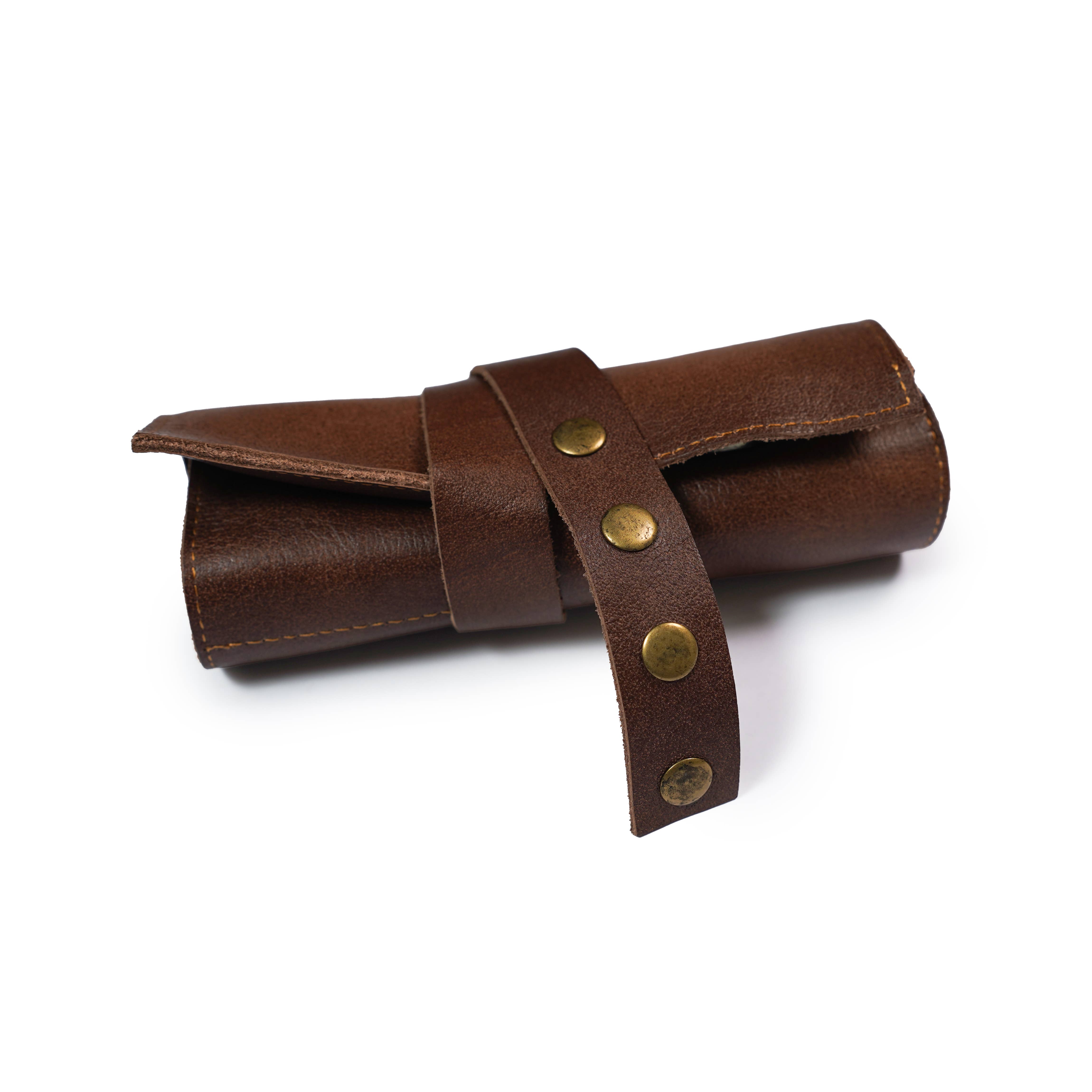 The Master Tanners - Wholesale Watch Band/Strap - Men's - Leather Watch Roll Case 3-Slot Travel Watch Case Gift1