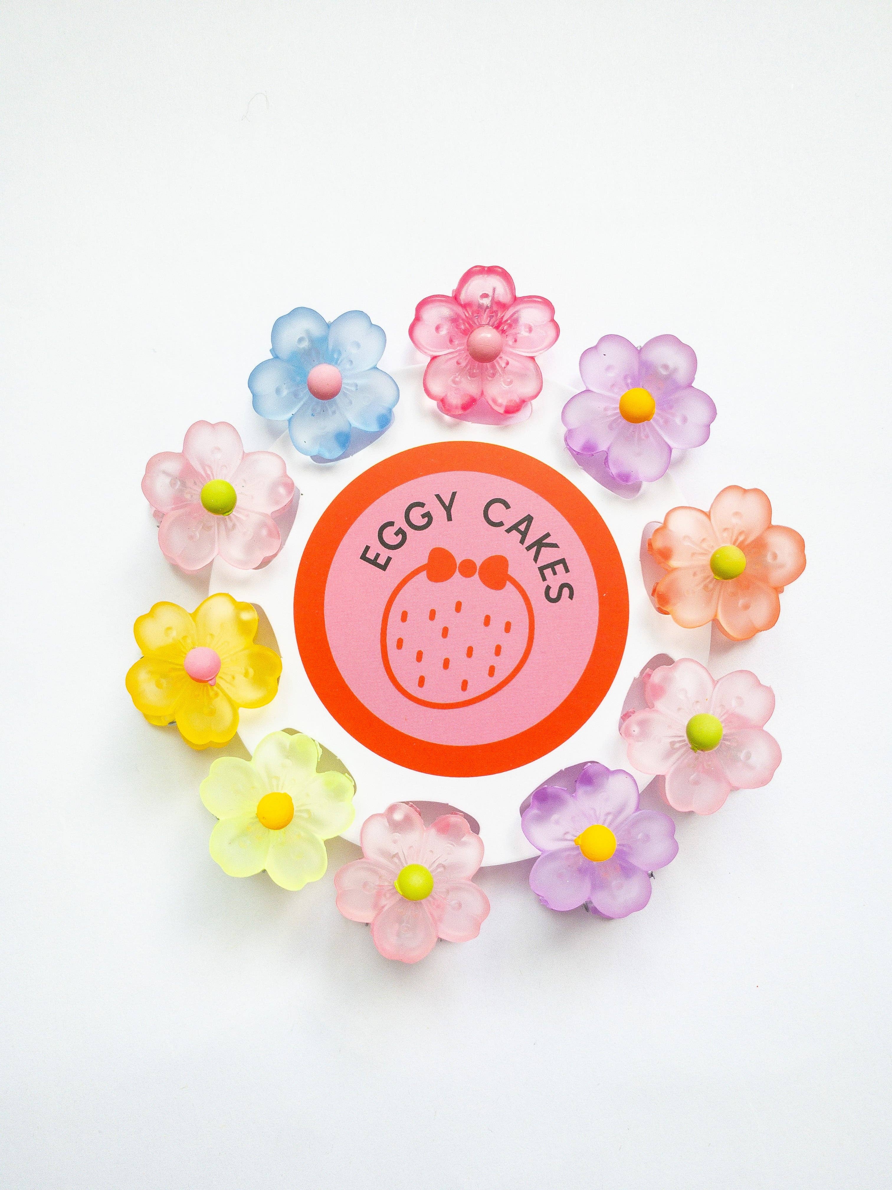 Eggy Cakes - Wholesale Hair Clip - Kids - Sakura Flower Small Hair Claws7