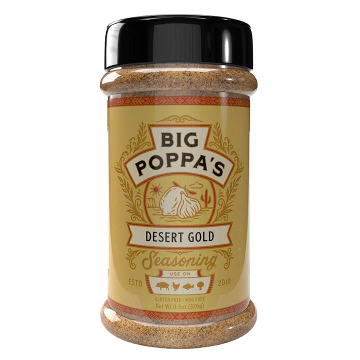 Assaisonnement Big Popp's Desert Gold pour la vente par Big Poppa Smoker