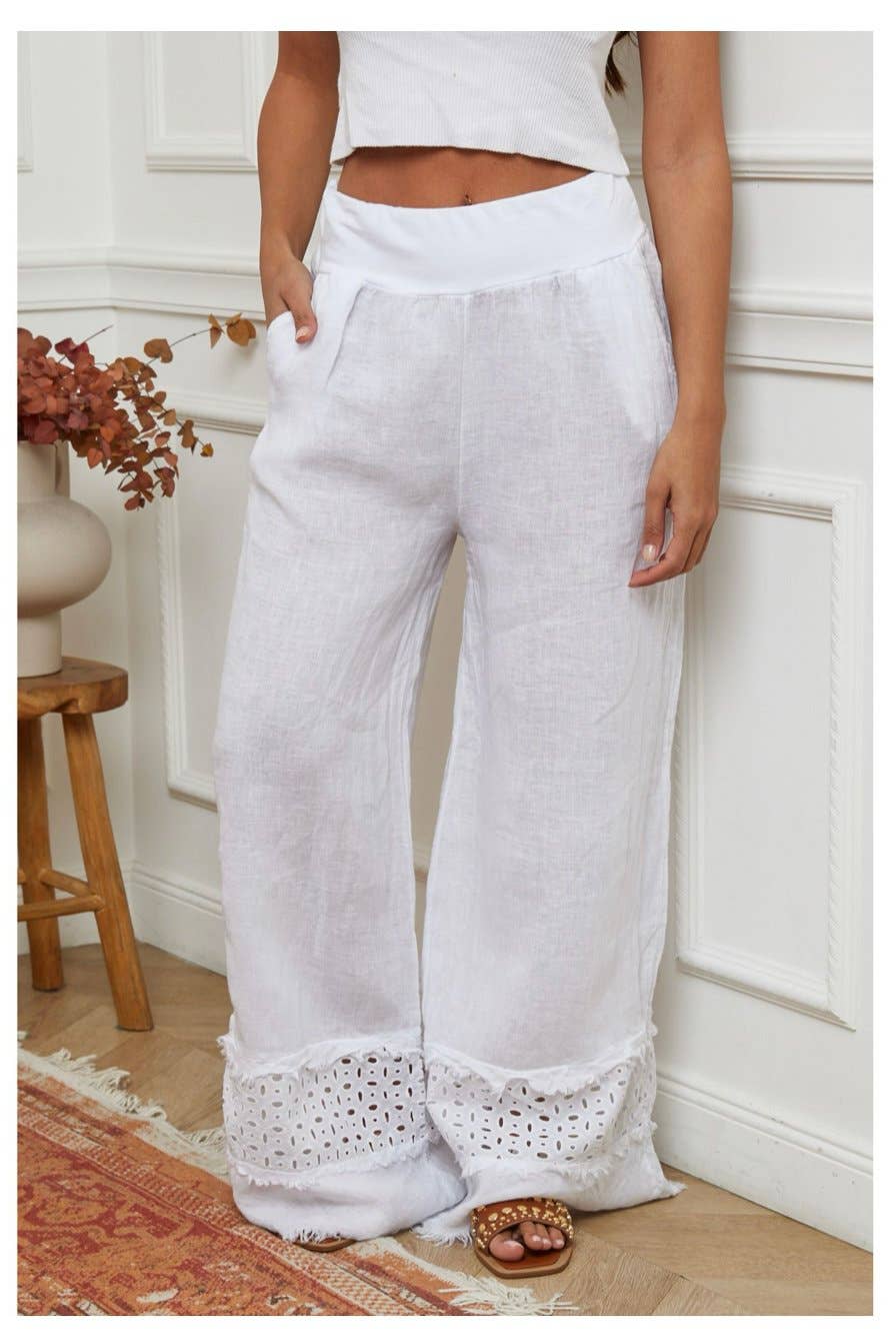 LÉA & LUC - Vendita all'ingrosso Pantalone - Donna - Pantaloni in 100% Lino RIF. 304905