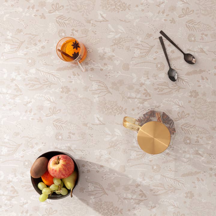 GAMUSI - Wholesale Tablecloth - Waterproof jacquard cotton floral tablecloth ALERCE3