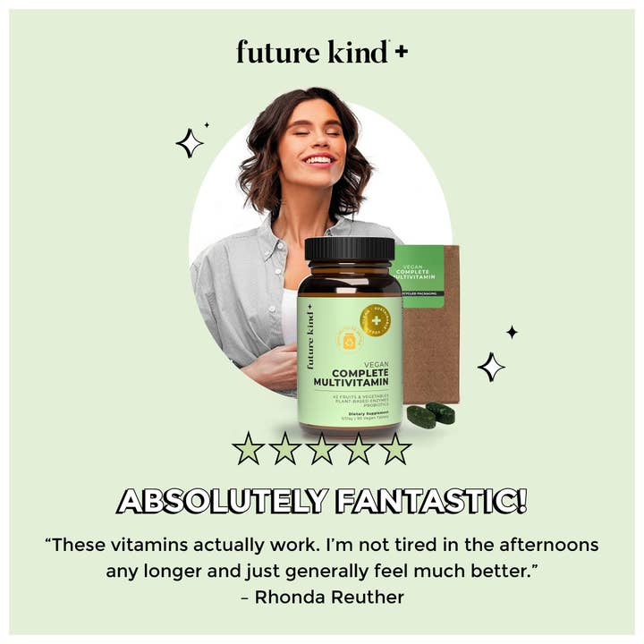 Future Kind - Wholesale Oral Supplement/Vitamin - Vegan Complete Multivitamin (Vitamins + Probiotic + Enzymes)5