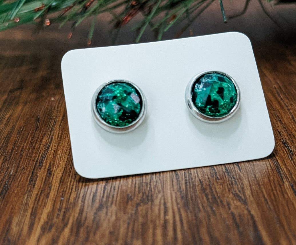 LC Designs - Wholesale Stud/Post Earrings - Emerald Enchantment
