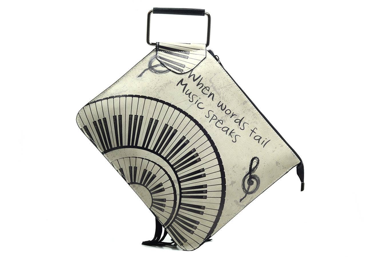 Goby - Vendita all'ingrosso Borsa tote - Donna - Borsa Goby – Pelle Vegana – Fatto a Mano – Pianoforte & Musica Quo0