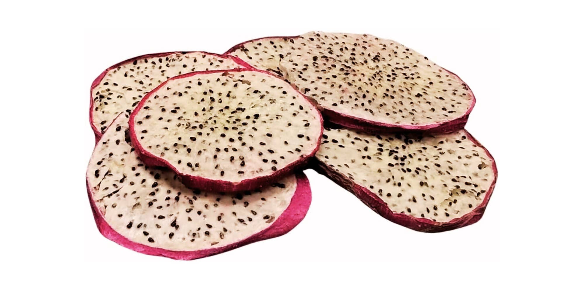 Nims Fruit Crisps – wholesale Dried/dehydrated fruit – Nim’s Dehydrated Dried White Dragon Fruit Slices Drink Garnish Infusion 50g - 1Kg