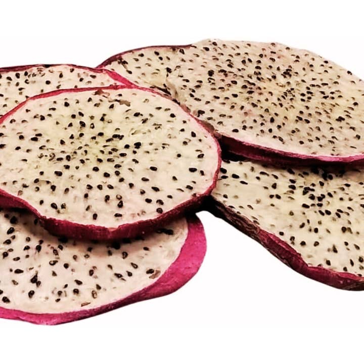 Nims Fruit Crisps – wholesale Dried/dehydrated fruit – Nim’s Dehydrated Dried White Dragon Fruit Slices Drink Garnish Infusion 50g - 1Kg0