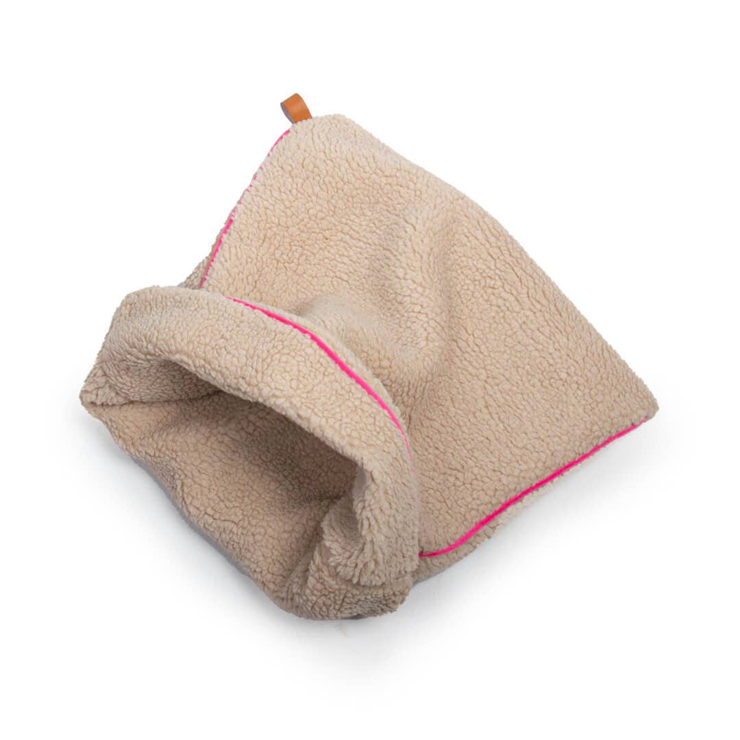 Dog with a Mission - Wholesale Pet Bed - Dog - Teddy Dream Luxury Pink Sleeping Bag for Small Dogs2