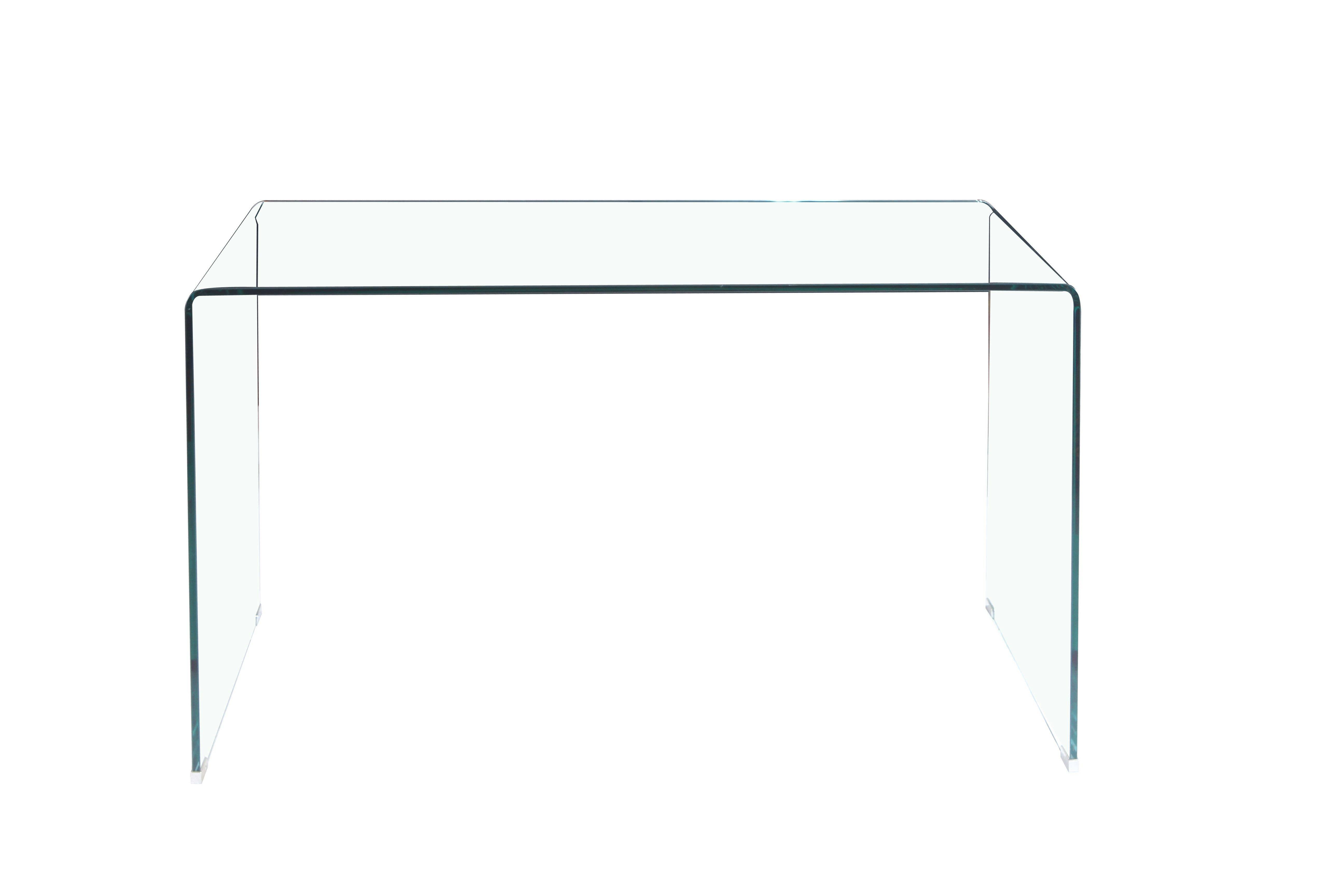 HomeRoots - Wholesale Console Table - 43" Clear Glass Solid Console Table0