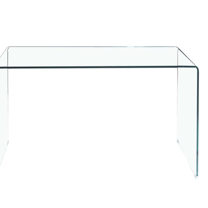 HomeRoots - Wholesale Console Table - 43" Clear Glass Solid Console Table