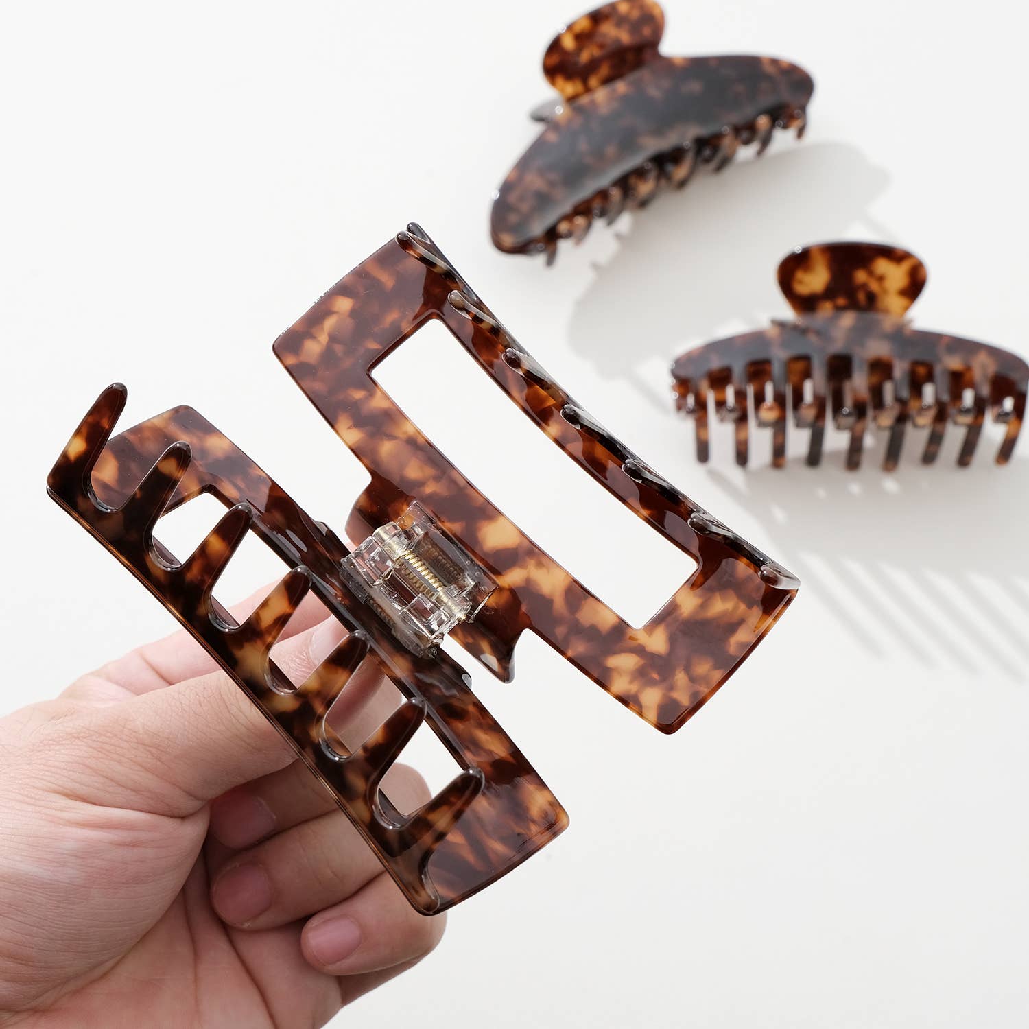 Deep Tortoise Large - Assorted Claw Clips  for wholesale on Faire7