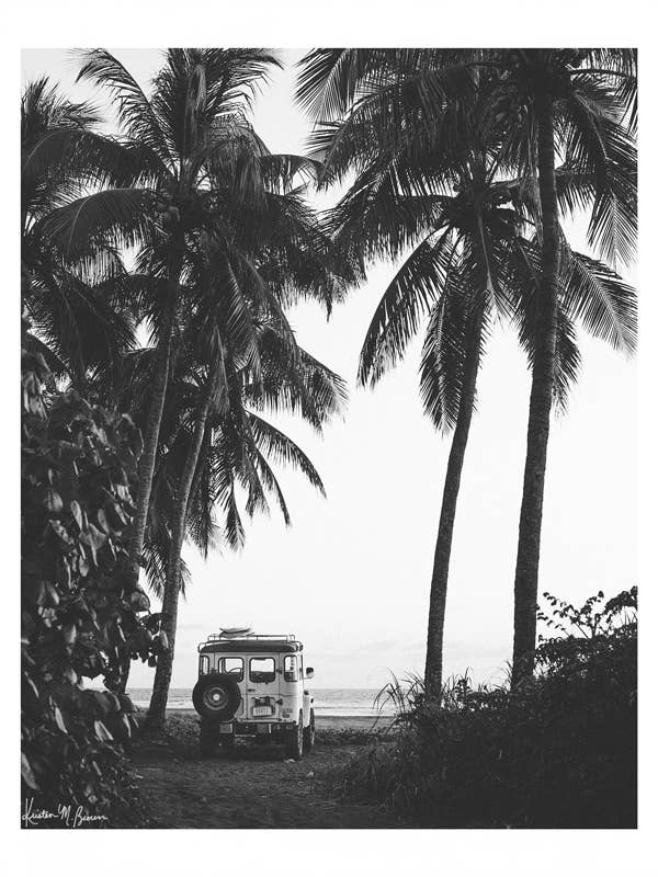 The Sunset Shop - Wholesale Art Print - Secret Spot - Black & White1