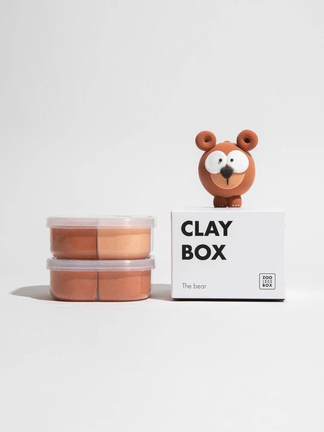 Zoolessbox® - Wholesale DIY Craft Kit - Bear | DIY Air Dry Clay Kit